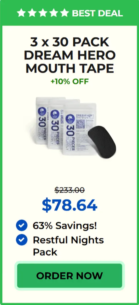 Dreamhero Mouth Tape offer package price 